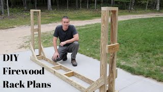 How To Build A Firewood Rack  The Best Way [upl. by Dorotea]