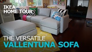 Smart and Durable VALLENTUNA Sectional Sofa  IKEA Home Tour [upl. by Offen]