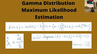 Gamma Distribution Maximum Likelihood Estimation MLE [upl. by Comras]