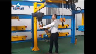 500 kg light jib crane with KBK rail [upl. by Ennaesor600]