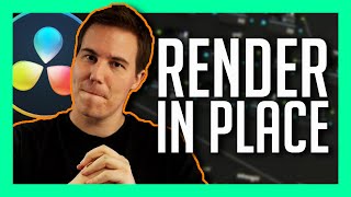 RENDER IN PLACE  DaVinci Resolve 17 New Feature [upl. by Aisilef]