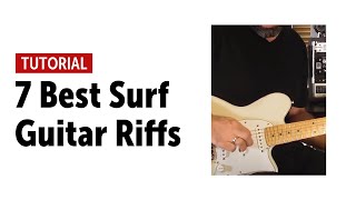 7 Best Surf Guitar Riffs Free Tutorial in link below [upl. by Blank579]