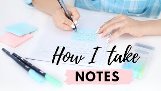 How I Take Notes  10 Effective Note Taking Tips amp Methods 📝 [upl. by Adelric385]