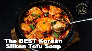 The BEST Korean Silken Tofu Soup  Authentic Korean Tofu Soup Recipe [upl. by Htebarual]