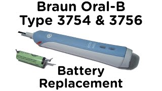 Battery Replacement Guide for Braun OralB Type 3756 amp 3754 Professional Care and TriZone Toothbrush [upl. by Anahsirk272]