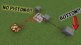 Minecraft 121 Redstone OnOff Button Tutorial NO PISTONS [upl. by Tybi]