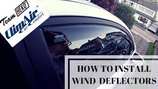 How to install Wind Deflectors  Climair  Heko  Fiesta ST180 [upl. by Odlavu]