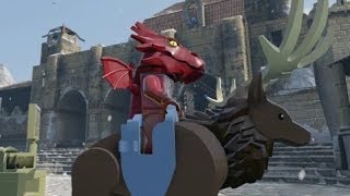 LEGO The Hobbit  A look at All Characters amp Horses PS4 [upl. by Suoivatram]