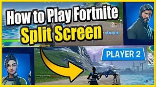 How to play SPLIT SCREEN on FORTNITE 2 Players on 1 TVPS4Xbox One [upl. by Acceber]