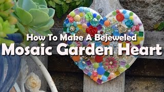 Mosaic Tutorials How To Make A Mosaic Garden Heart [upl. by Llemaj]