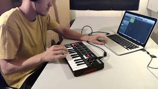 Looping with AKAI MPK Mini Play GarageBand [upl. by Dnalsor]