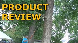 Fiskars Pole Saw Product Review  14 Ft Long PowerLever Tree Pruner [upl. by Fredela]