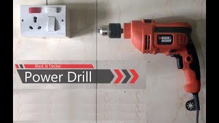 How to use a Power Drill  Black amp Decker Power Drill [upl. by Kcirederf]