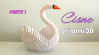 CISNE ORIGAMI 3DPRIMERA PARTEpaso a paso [upl. by Hubert]