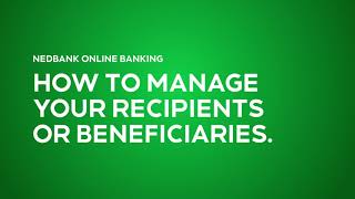 How to add beneficiaries on Online Banking [upl. by Acireit]