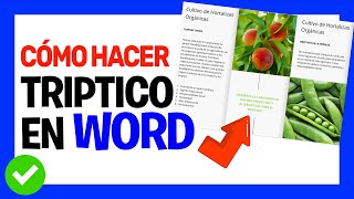 Hacer TRIPTICO en WORD e imprimir fácilmente 👍  002 [upl. by Artemed]