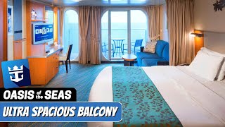 Oasis of the Seas  Ultra Spacious Balcony Stateroom Tour amp Review 4K  Royal Caribbean Cruise [upl. by Ettennan]