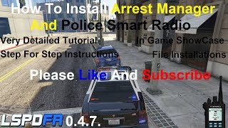 How To Install Arrest Manager And Police Smart Radio [upl. by Arondell]