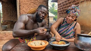 African Village life  Cooking Most Appetizing TRADITIONAL FOOD in the VILLAGE  West Africa [upl. by Culhert435]