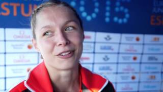 Gina Lückenkemper GER after winning Gold in the 200m [upl. by Drummond]