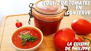 Coulis de tomates en conserve [upl. by Barbe197]