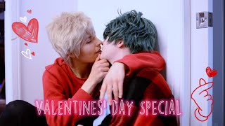 BNHA Cosplay   Valentines Day Special  BakuDeku [upl. by Hsevahb]