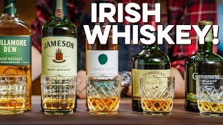 Tasting amp Ranking 5 Irish Whiskeys  How to Drink [upl. by Lahcar]