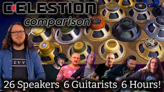 Every Celestion Speaker Compared  Clean Crunch Metal [upl. by Alisa371]