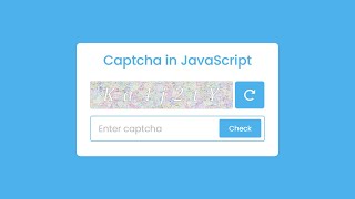 Create Custom Captcha using HTML CSS amp JavaScript [upl. by Assirec]