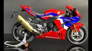 Full build Honda CBR1000RRR Fireblade SP Make It 112 Scale step by step build Tamiya [upl. by Fancy]