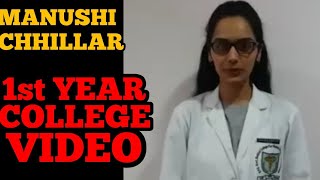 MANUSHI CHHILLAR Medical student Miss World first year MBBS college video INDIA [upl. by Phares]