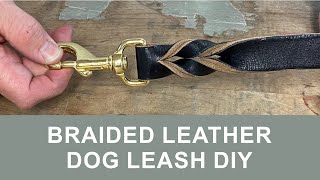 Braided Leather Dog Leash DIY [upl. by Darom]