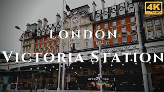 London Victoria Station Walk Through England 4K [upl. by Afihtan355]