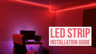 LED Strip Installation Guide  164ft amp 32ft [upl. by Ettenoj]