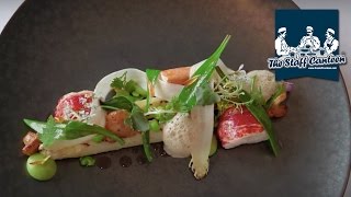 3 Michelinstarred chef Peter Goossens creates young pigeon and lobster with white asparagus dishes [upl. by Einnhoj]