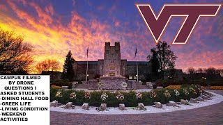 VIRGINIA TECH CAMPUS TOUR 2021 VT EXPERIENCE CAMPUS DIVERSITY DINING HALL FOOD LIVING CONDITIONS [upl. by Iztim]