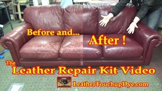 Leather Repair Kit Video [upl. by Sgninnej252]