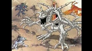 Digimon Skullgreymon evil transformation and full fight [upl. by Alleinad500]