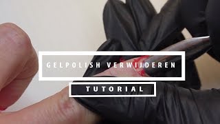 Gelpolish verwijderen  Gelnagels verwijderen  Tutorial by Florence Beauty and Nails [upl. by Monda]