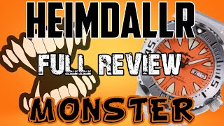 ⭐Heimdallr Monster Review⭐ OceanMonster  Seiko Monster Homage  Full Review ⌚ The Watcher [upl. by Eiuqnimod]