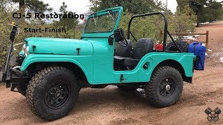 1965 Jeep CJ5 Restoration Full Video [upl. by Kus]