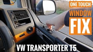 How to reset Automatic window one touch VW Transorter T5 [upl. by Latimore524]