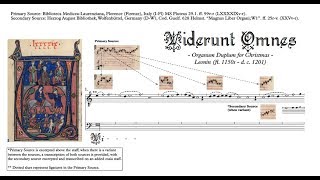 Leonin Organum Duplum quotViderunt Omnesquot comparative transcription [upl. by Greerson]