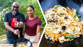 How To Make Trini Chow MeinStir Fry Vegetables  Foodie Nation x Dev [upl. by Elsy]