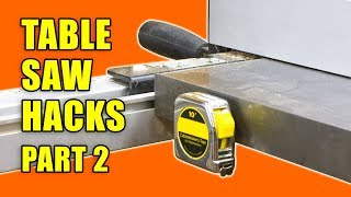 5 Table Saw Tricks and Tips Part 2  Woodworking Hacks [upl. by Templa660]