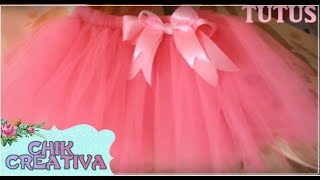 DIY Como hacer TUTUS a maquina de coser PARTE 1 [upl. by Ovida]