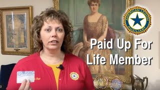 Paid Up For Life Membership  American Legion Auxiliary [upl. by Scharf662]