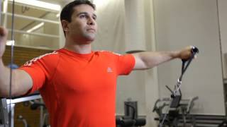 Cable One Arm Lateral Raise  Shoulders Exercise [upl. by Staffan517]