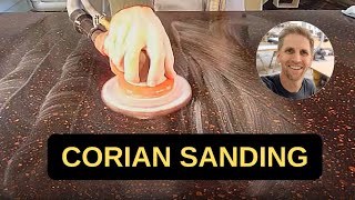 How To Finish and Polish Solid Surface Countertop  Part 1 [upl. by Kiraa]