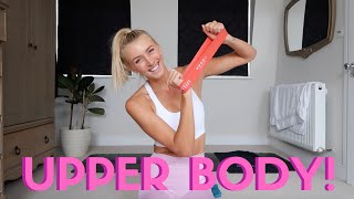 15 Minute NO REPEAT Mini Resistance Band Upper Body Workout [upl. by Cyrie829]